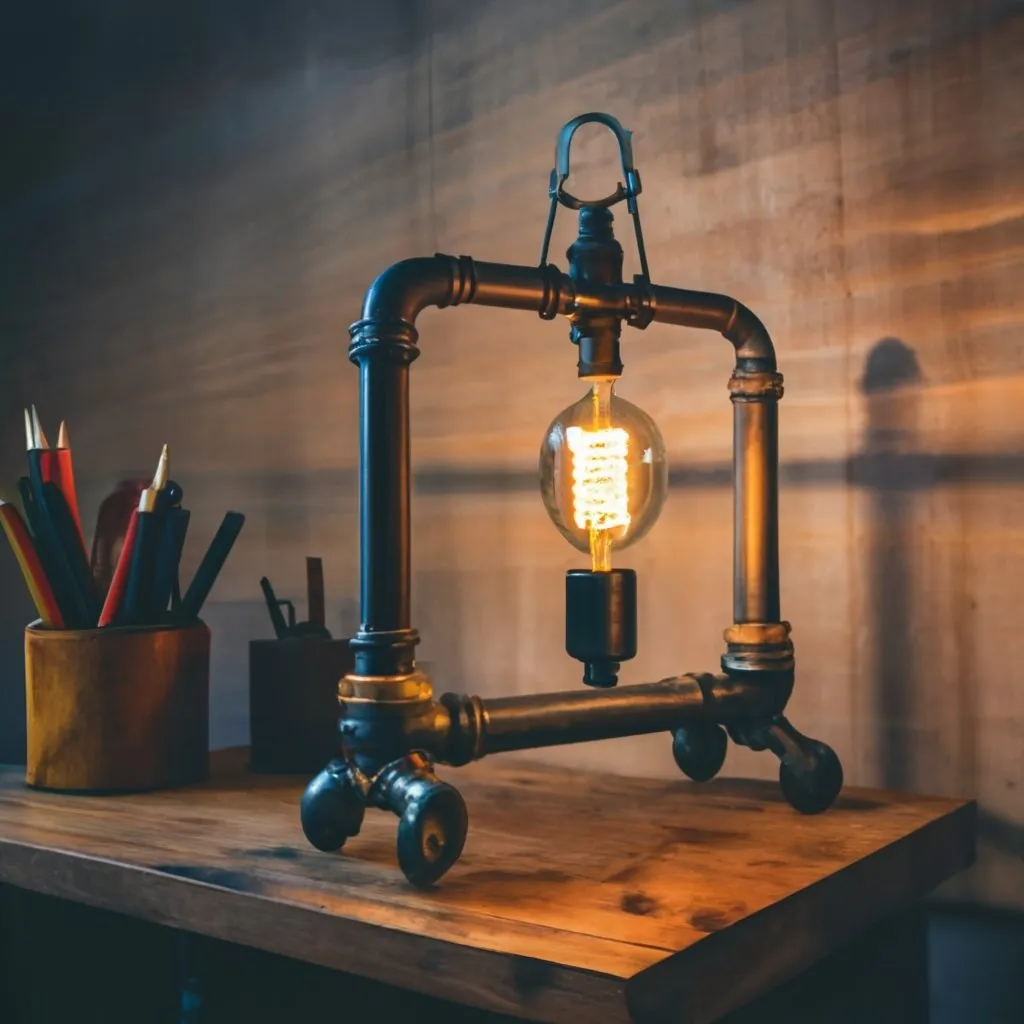 Luminária DIY no Estilo Industrial