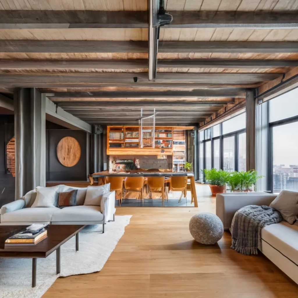 Foto de casa pronta com decoração industrial.