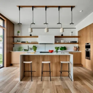 Exemplo de Uma Cozinha com Decoração Industrial Minimalista