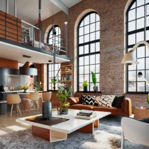 Loft no estilo do Design Industrial